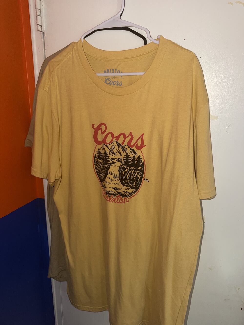 Brixton x Coors Yellow Graphic T-Shirt